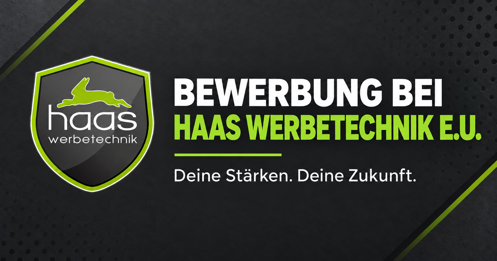 Haas Werbetechnik E.U. Karrierebanner